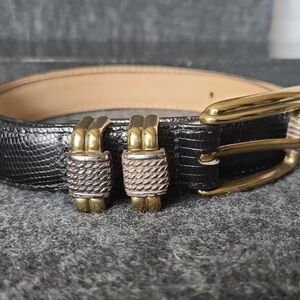 Brighton Two-Tone Classic Collection Leather Belt